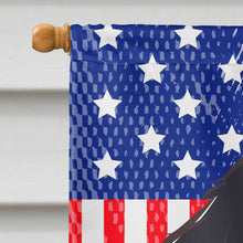 Load image into Gallery viewer, God Bless American Flag with Bernese Mountain Dog Flag Canvas House Size BB2167CHF