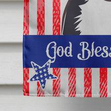 Load image into Gallery viewer, God Bless American Flag with Bernese Mountain Dog Flag Canvas House Size BB2167CHF