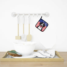 Load image into Gallery viewer, American Flag and Bernese Mountain Dog Pot Holders - Set of 2 - Heat-Resistant Kitchen Essentials BB2167PTHD