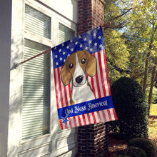 Load image into Gallery viewer, God Bless American Flag with Beagle Flag Canvas House Size BB2169CHF