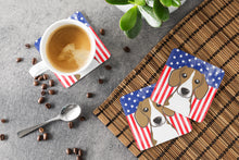 Load image into Gallery viewer, American Flag and Beagle Foam Coaster