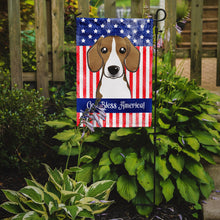 Load image into Gallery viewer, God Bless American Flag with Beagle Garden Flag – Decorative Outdoor Yard Flag BB2169GF