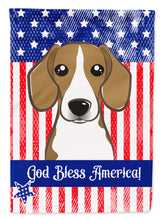 Load image into Gallery viewer, God Bless American Flag with Beagle Garden Flag – Decorative Outdoor Yard Flag BB2169GF