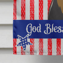Load image into Gallery viewer, God Bless American Flag with Min Pin Flag Canvas House Size BB2170CHF