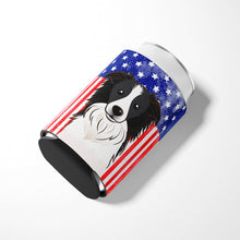 Load image into Gallery viewer, American Flag and Border Collie Can or Bottle Hugger BB2171CC