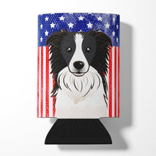 Load image into Gallery viewer, American Flag and Border Collie Can or Bottle Hugger BB2171CC