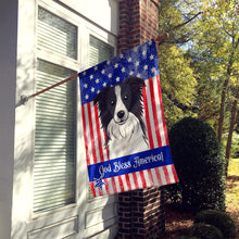 Load image into Gallery viewer, God Bless American Flag with Border Collie Flag Canvas House Size BB2171CHF