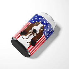 Load image into Gallery viewer, American Flag and Basset Hound Can or Bottle Hugger BB2173CC