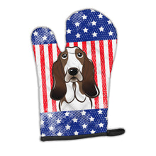 Load image into Gallery viewer, American Flag and Basset Hound Oven Mitt BB2173OVMT