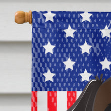 Load image into Gallery viewer, God Bless American Flag with Saint Bernard Flag Canvas House Size BB2176CHF