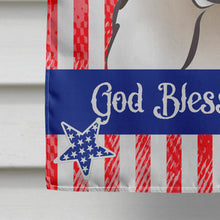 Load image into Gallery viewer, God Bless American Flag with Saint Bernard Flag Canvas House Size BB2176CHF
