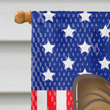 Load image into Gallery viewer, God Bless American Flag with Papillon Flag Canvas House Size BB2178CHF