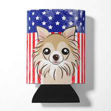 Load image into Gallery viewer, American Flag and Chihuahua Can or Bottle Hugger BB2181CC