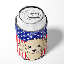 Load image into Gallery viewer, American Flag and Buff Poodle Can or Bottle Hugger BB2188CC
