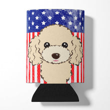 Load image into Gallery viewer, American Flag and Buff Poodle Can or Bottle Hugger BB2188CC