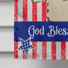 Load image into Gallery viewer, God Bless American Flag with Buff Poodle Flag Canvas House Size BB2188CHF