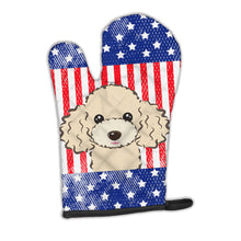 Load image into Gallery viewer, American Flag and Buff Poodle Oven Mitt BB2188OVMT