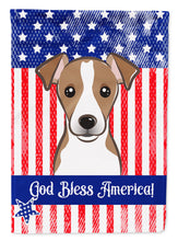 Load image into Gallery viewer, God Bless American Flag with Jack Russell Terrier Garden Flag – Decorative Outdoor Yard Flag BB2190GF