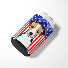Load image into Gallery viewer, American Flag and Jack Russell Terrier Can or Bottle Hugger BB2191CC