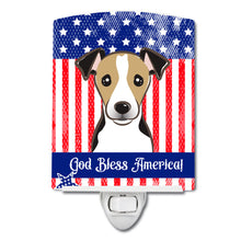 Load image into Gallery viewer, American Flag and Jack Russell Terrier Ceramic Night Light BB2191CNL