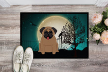 Load image into Gallery viewer, Halloween Scary Pug Brown Doormat - 24x36 Decorative Floor Mat – Indoor/Outdoor Rug with Artistic Flair BB2195JMAT