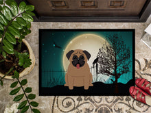 Load image into Gallery viewer, Halloween Scary Pug Brown Doormat - 24x36 Decorative Floor Mat – Indoor/Outdoor Rug with Artistic Flair BB2195JMAT