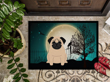 Load image into Gallery viewer, Halloween Scary Pug Fawn Doormat - 24x36 Decorative Floor Mat – Indoor/Outdoor Rug with Artistic Flair BB2198JMAT