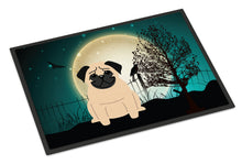 Load image into Gallery viewer, Halloween Scary Pug Fawn Doormat - 24x36 Decorative Floor Mat – Indoor/Outdoor Rug with Artistic Flair BB2198JMAT