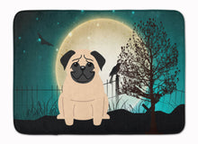 Load image into Gallery viewer, Halloween Scary Pug Fawn Machine Washable Memory Foam Mat BB2198RUG