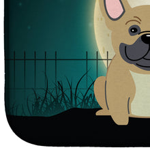 Load image into Gallery viewer, Halloween Scary French Bulldog Cream Dish Drying Mat – Absorbent, Artistic Kitchen Essentials BB2200DDM