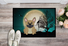 Load image into Gallery viewer, Halloween Scary French Bulldog Cream Doormat - 24x36 Decorative Floor Mat – Indoor/Outdoor Rug with Artistic Flair BB2200JMAT