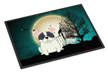 Load image into Gallery viewer, Halloween Scary French Bulldog Piebald Doormat - 24x36 Decorative Floor Mat – Indoor/Outdoor Rug with Artistic Flair BB2201JMAT