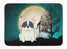 Load image into Gallery viewer, Halloween Scary French Bulldog Piebald Machine Washable Memory Foam Mat BB2201RUG
