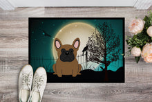 Load image into Gallery viewer, Halloween Scary French Bulldog Brown Doormat - 24x36 Decorative Floor Mat – Indoor/Outdoor Rug with Artistic Flair BB2203JMAT