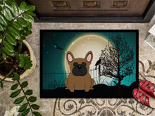 Load image into Gallery viewer, Halloween Scary French Bulldog Brown Doormat - 24x36 Decorative Floor Mat – Indoor/Outdoor Rug with Artistic Flair BB2203JMAT