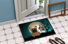 Load image into Gallery viewer, Halloween Scary French Bulldog Brown Doormat - 24x36 Decorative Floor Mat – Indoor/Outdoor Rug with Artistic Flair BB2203JMAT