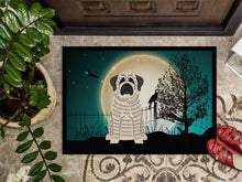 Load image into Gallery viewer, Halloween Scary Mastiff Brindle White Doormat - 24x36 Decorative Floor Mat – Indoor/Outdoor Rug with Artistic Flair BB2206JMAT