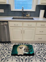 Load image into Gallery viewer, Halloween Scary Mastiff Brindle White Machine Washable Memory Foam Mat BB2206RUG
