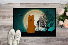 Load image into Gallery viewer, Halloween Scary Karelian Bear Dog Doormat - 24x36 Decorative Floor Mat – Indoor/Outdoor Rug with Artistic Flair BB2212JMAT