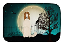 Load image into Gallery viewer, Halloween Scary Borzoi Dish Drying Mat – Absorbent, Artistic Kitchen Essentials BB2213DDM