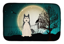 Load image into Gallery viewer, Halloween Scary West Siberian Laika Spitz Dish Drying Mat – Absorbent, Artistic Kitchen Essentials BB2215DDM