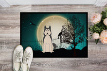 Load image into Gallery viewer, Halloween Scary West Siberian Laika Spitz Doormat - 24x36 Decorative Floor Mat – Indoor/Outdoor Rug with Artistic Flair BB2215JMAT