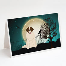 Load image into Gallery viewer, Halloween Scary Moscow Watchdog Greeting Cards -  Blank Note Cards – 8-Pack of Artist-Designed Cards with Envelopes