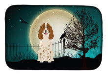 Load image into Gallery viewer, Halloween Scary Russian Spaniel Dish Drying Mat – Absorbent, Artistic Kitchen Essentials BB2221DDM