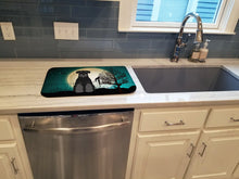 Load image into Gallery viewer, Halloween Scary Standard Schnauzer Black Dish Drying Mat – Absorbent, Artistic Kitchen Essentials BB2222DDM