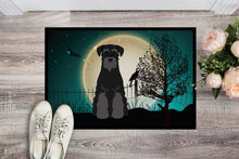 Load image into Gallery viewer, Halloween Scary Standard Schnauzer Black Doormat - 24x36 Decorative Floor Mat – Indoor/Outdoor Rug with Artistic Flair BB2222JMAT