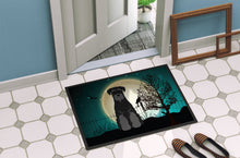 Load image into Gallery viewer, Halloween Scary Standard Schnauzer Black Doormat - 24x36 Decorative Floor Mat – Indoor/Outdoor Rug with Artistic Flair BB2222JMAT