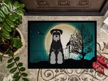 Load image into Gallery viewer, Halloween Scary Standard Schnauzer Black Grey Doormat - 24x36 Decorative Floor Mat – Indoor/Outdoor Rug with Artistic Flair BB2224JMAT