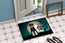 Load image into Gallery viewer, Halloween Scary Standard Schnauzer Black Grey Doormat - 24x36 Decorative Floor Mat – Indoor/Outdoor Rug with Artistic Flair BB2224JMAT