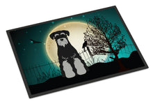 Load image into Gallery viewer, Halloween Scary Standard Schnauzer Black Grey Doormat - 24x36 Decorative Floor Mat – Indoor/Outdoor Rug with Artistic Flair BB2224JMAT